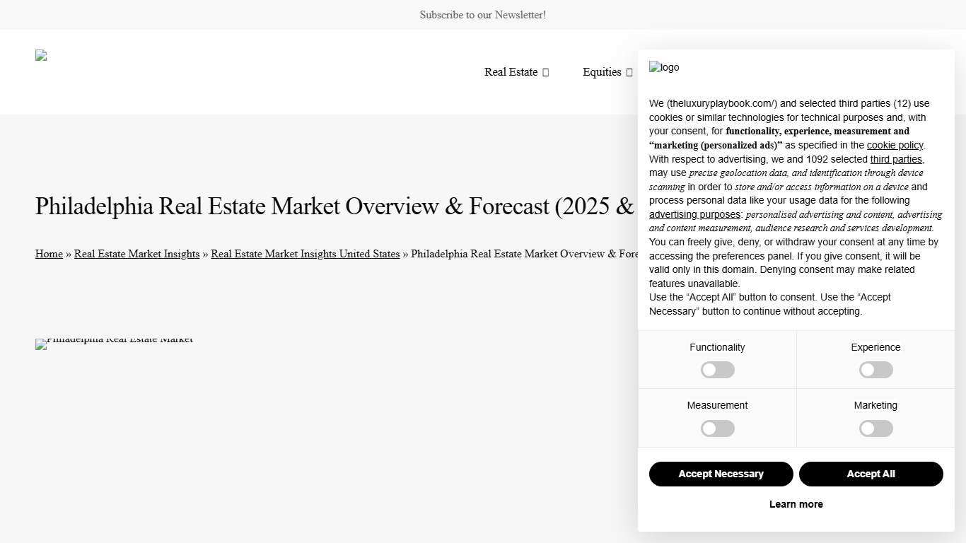 Philadelphia Real Estate Market Overview & Forecast (2025 & 2026) | The Luxury Playbook